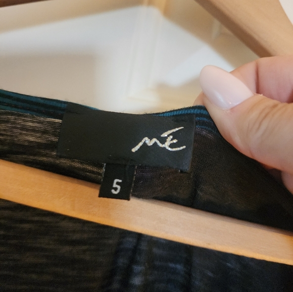 Me Paris Tunic Top Mesh Floral 3/4 Sleeve Artsy Avante Garde French Size 5 Boho - Picture 4 of 12